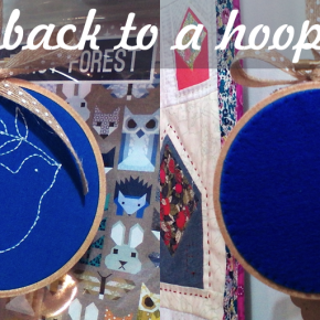 Make a Hoopla! Add a Back to an Embroidery Project and Hang it Up